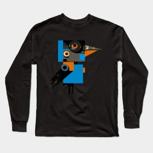 Picasso Style Bird Long Sleeve T-Shirt